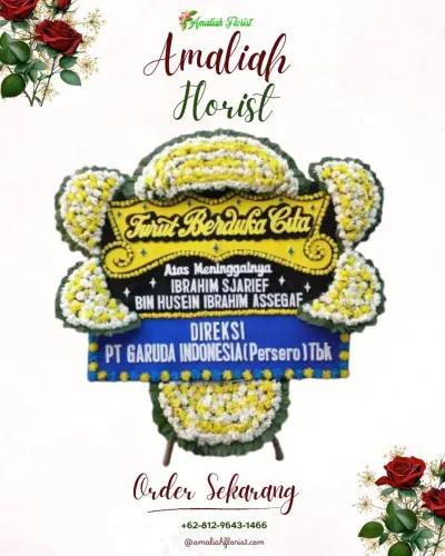 Papan Bunga Duka di Talia